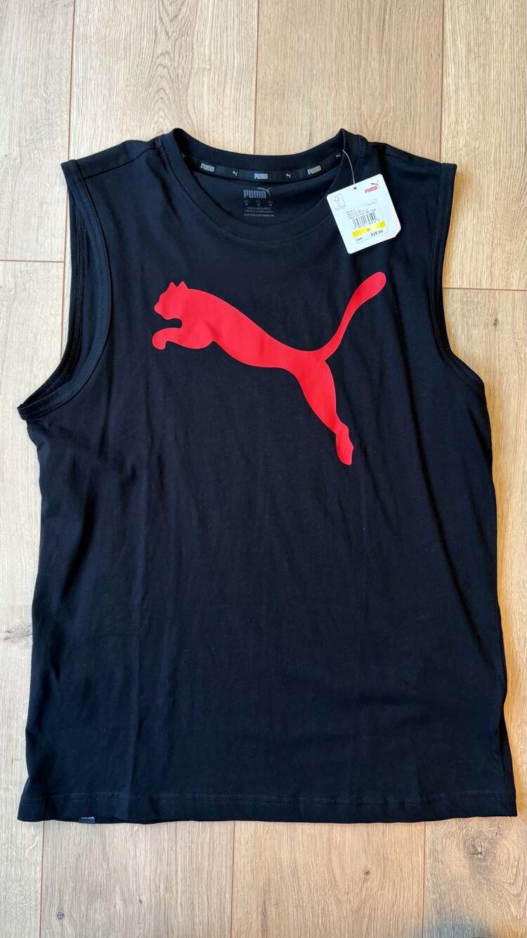 Puma Ess No.1 SL Tank Size M Black High Risk Red